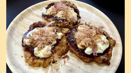 お好み焼き風の生姜天