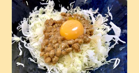 相性抜群の納豆キャベツ