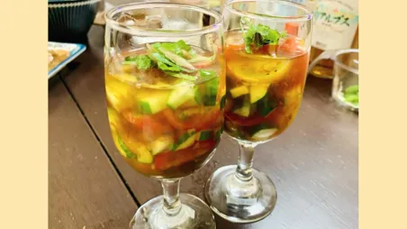 めんつゆ野菜ジュレカクテル