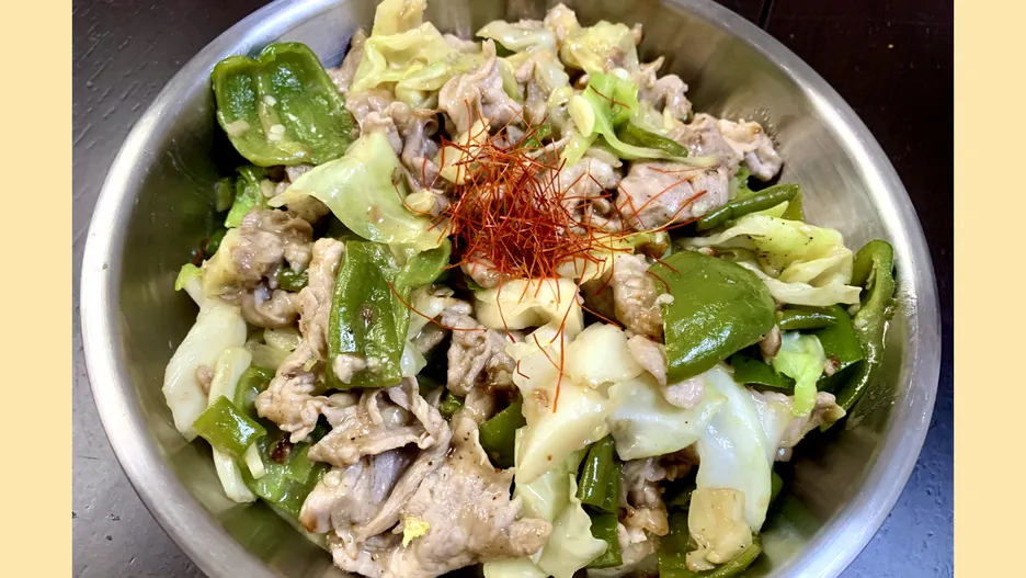 豚こまの野菜炒め