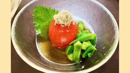 トマトとオクラのさっぱりおひたし