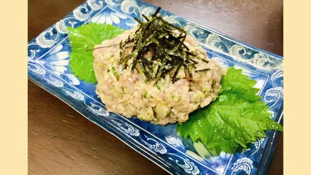 鯵（アジ）の塩なめろう