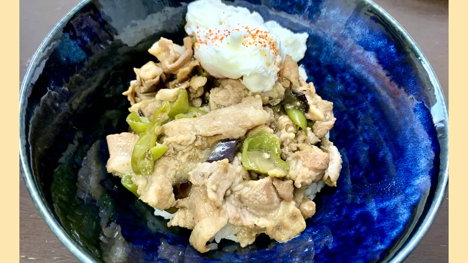 夏野菜の豚丼