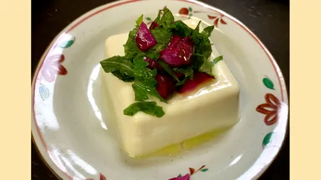 しば漬けと大葉の冷奴