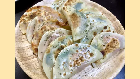 餃子の皮を使ったパリパリ焼き