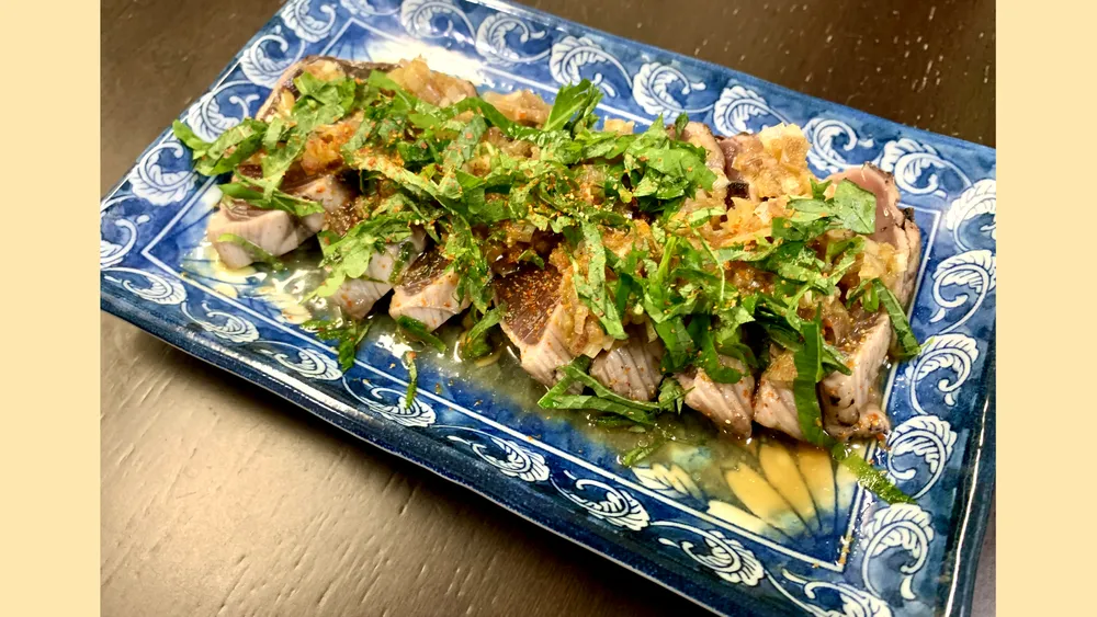 鰹のタタキカルパッチョ