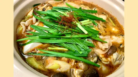 牡蠣たっぷり和風キムチ鍋