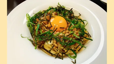 ワンパン納豆パスタ