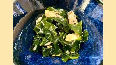 わかめと牡蠣の柚子胡椒ポン酢和え