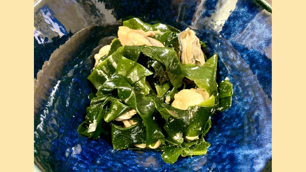 わかめと牡蠣の柚子胡椒ポン酢和え