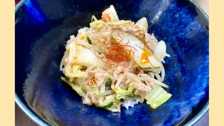 野菜たっぷりの簡単中華丼