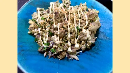 鯖缶の薬味炒め