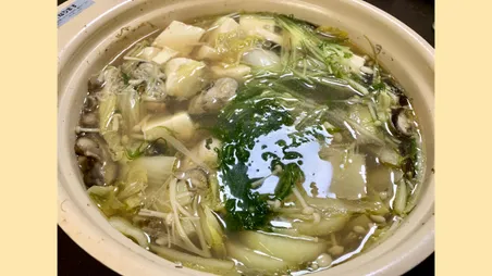 鶏と牡蠣の寄せ鍋