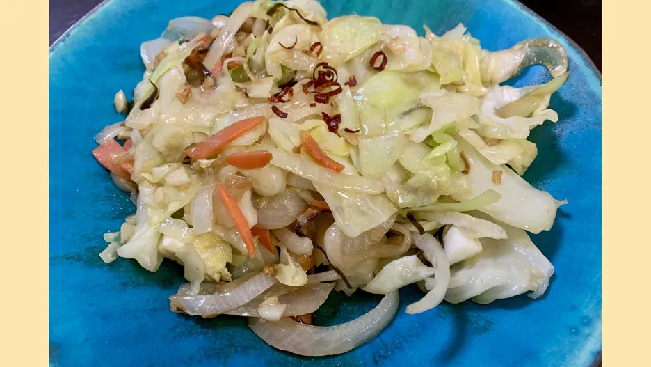 野菜炒めパックで作るアンチョビ野菜炒め