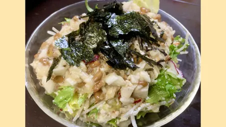 納豆と山芋のやみつきサラダ