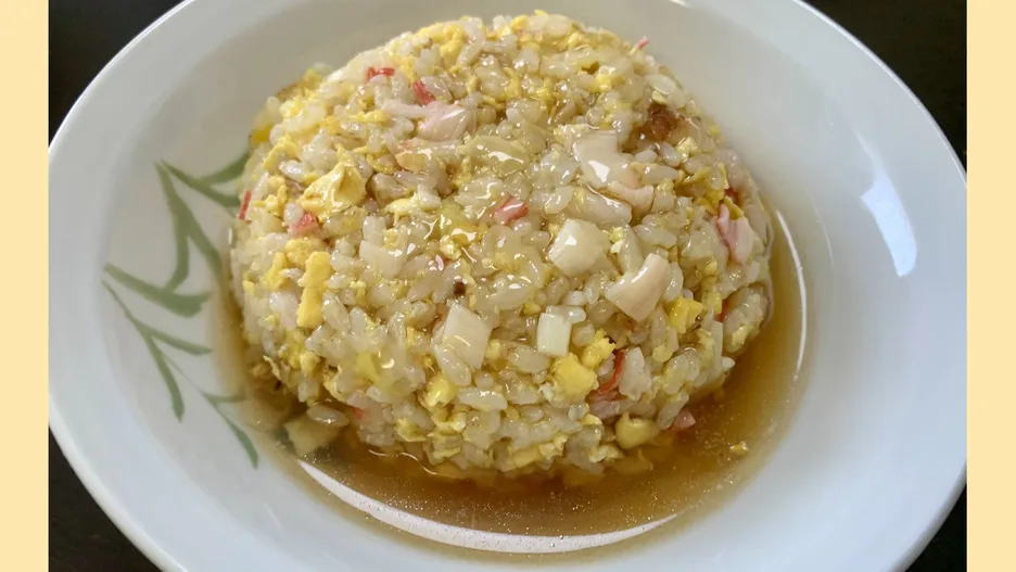 簡単カニカマあんかけチャーハン