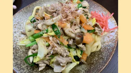 出汁感たっぷりの焼きうどん