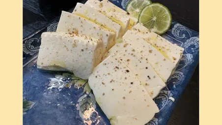 塩で食べる冷や奴