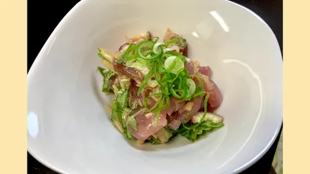 マグロのなめ茸和え